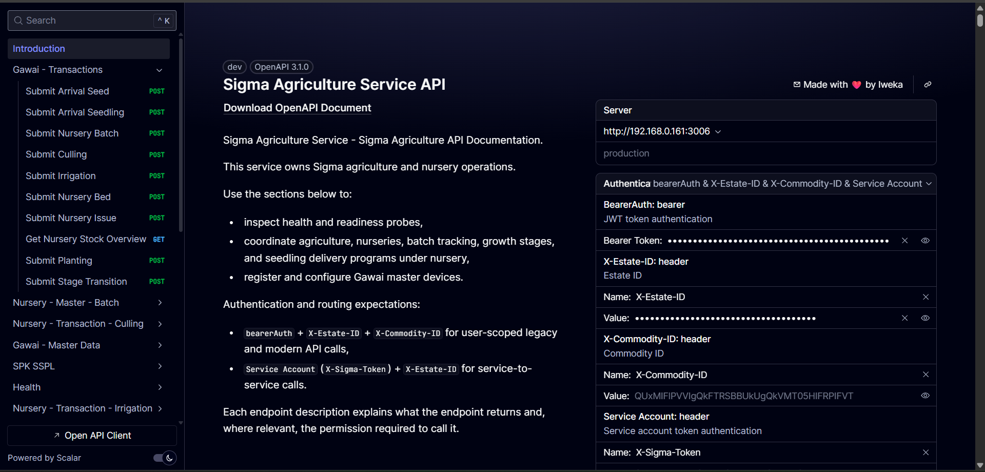 SIGMA ERP Restfull API (Backend)